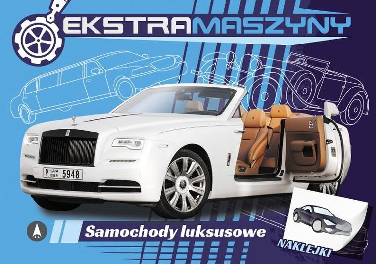 Ekstramaszyny. Samochody luksusowe. Książka z naklejkami