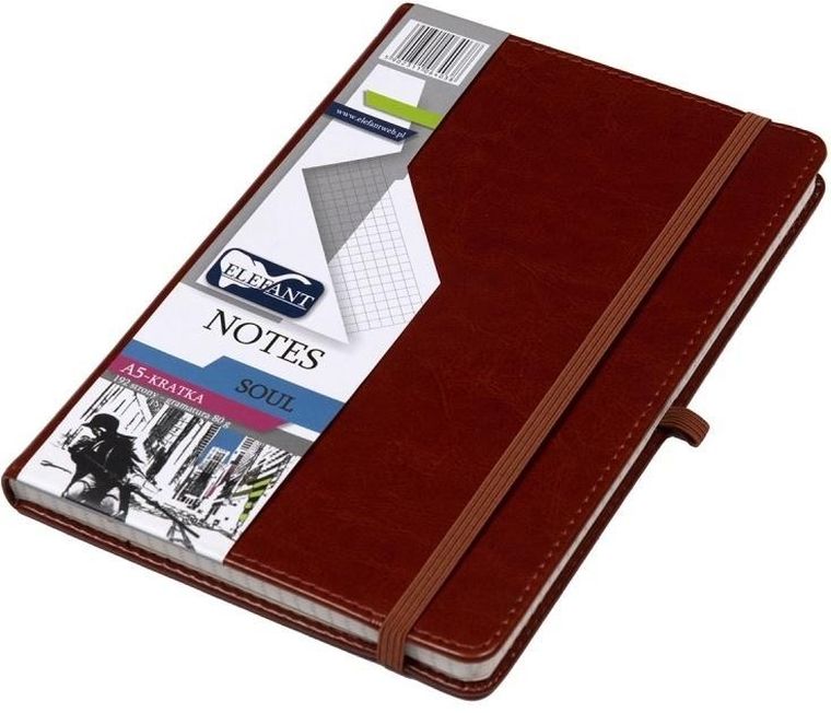 Elefant, Soul, notes A5, brązowy, 1 szt.