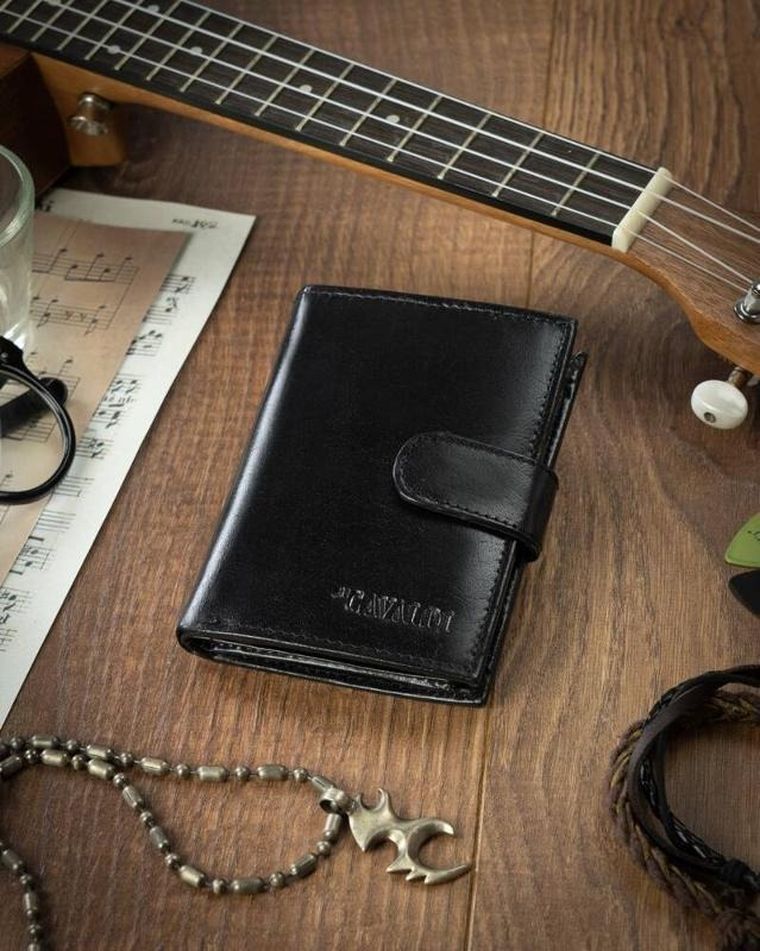 Elegancki portfel męski ze skóry naturalnej, 4U Cavaldi