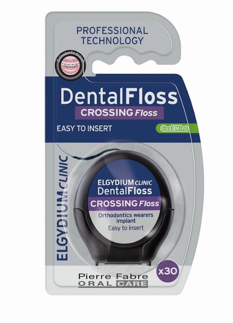 Elgydium, Clinic Dental-Floss, Crossing Floss, nić dentystyczna, 30 odcinków