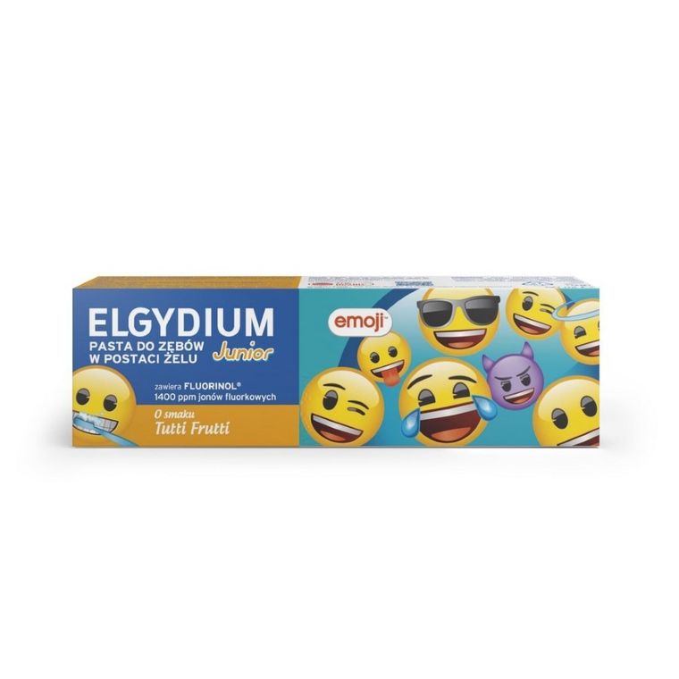 Elgydium, Emoji, pasta do zębów dla dzieci, 7l+, 50 ml