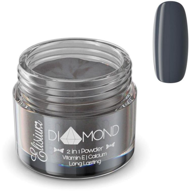 Elisium, Diamond 2in1 Powder, proszek do manicure tytanowego, DS308 Black Friday, 23g