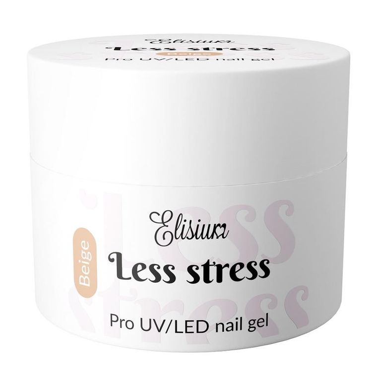 Elisium, Less Stress Builder Gel, żel budujący, Beige, 40 ml