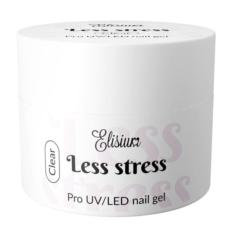 Elisium, Less Stress Builder Gel, żel budujący, Clear, 40 ml