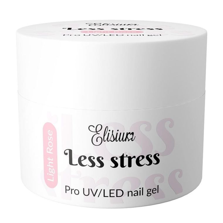 Elisium, Less Stress Builder Gel, żel budujący, Light Rose, 40 ml