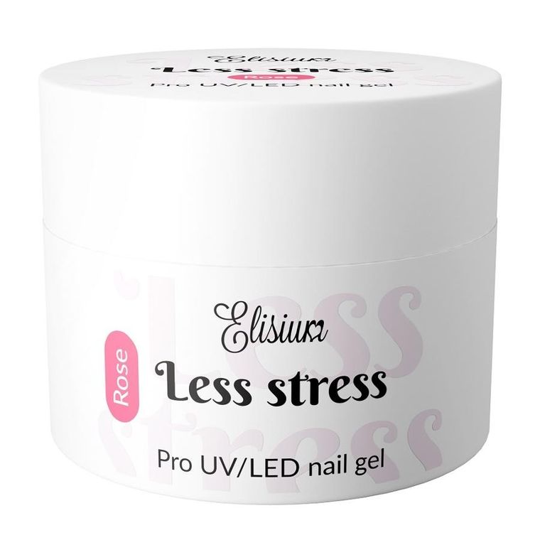 Elisium, Less Stress Builder Gel, żel budujący, Rose, 40 ml