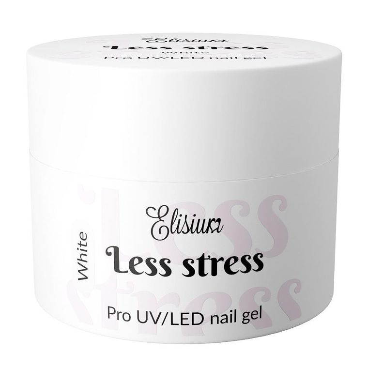 Elisium, Less Stress Builder Gel, żel budujący, White, 40 ml