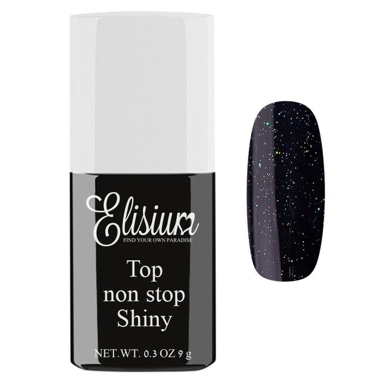 Elisium, Top Coat, top do lakierów hybrydowych, Non Stop Shiny, 9g