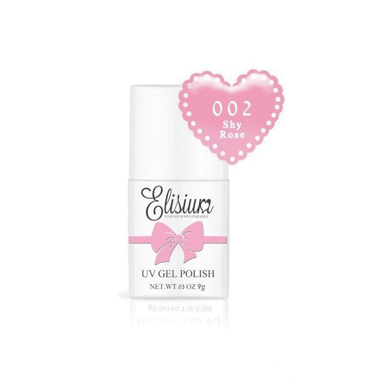 Elisium, UV Gel Polish, lakier hybrydowy do paznokci, 002 Shy Rose, 9 g
