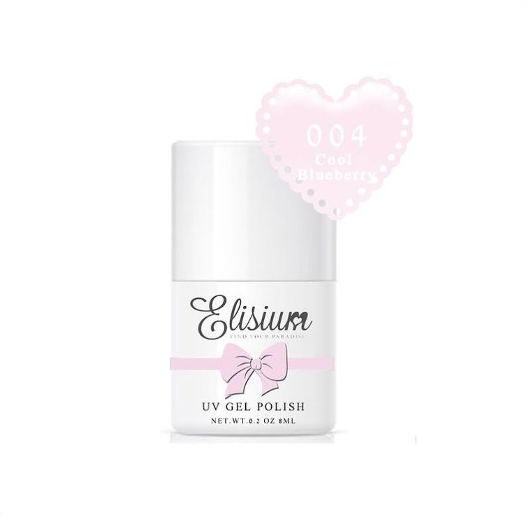 Elisium, UV Gel Polish, lakier hybrydowy do paznokci, 004 Cool Blueberry, 8 ml