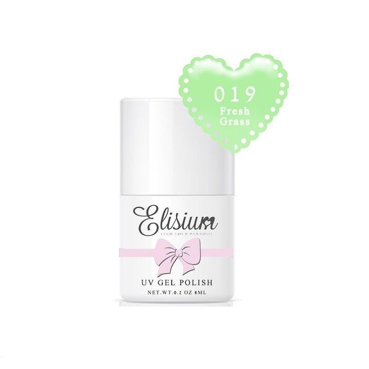Elisium, UV Gel Polish, lakier hybrydowy do paznokci, 019 Fresh Grass, 8 ml