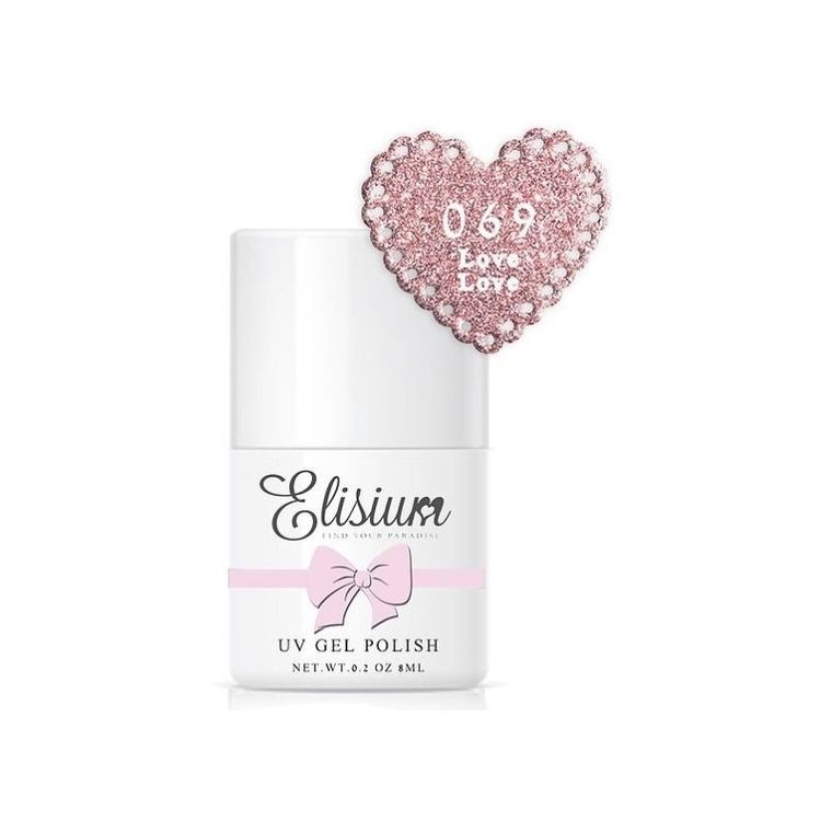 Elisium, UV Gel Polish, lakier hybrydowy do paznokci, 069 Love Love, 8 ml