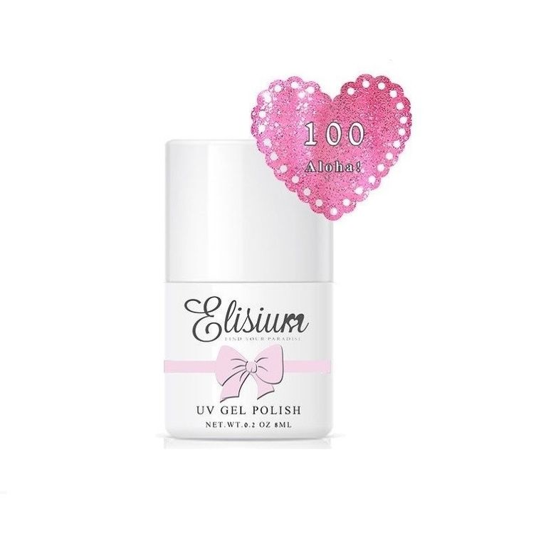 Elisium, UV Gel Polish, lakier hybrydowy do paznokci, 100 Aloha, 8 ml