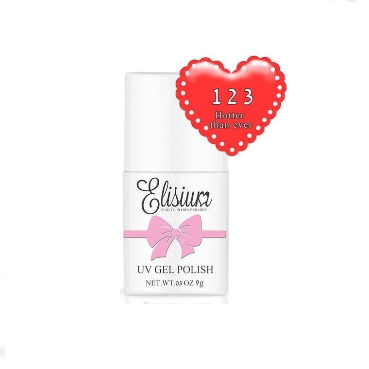 Elisium, UV Gel Polish, lakier hybrydowy do paznokci, 123 Hotter Than Ever, 9g