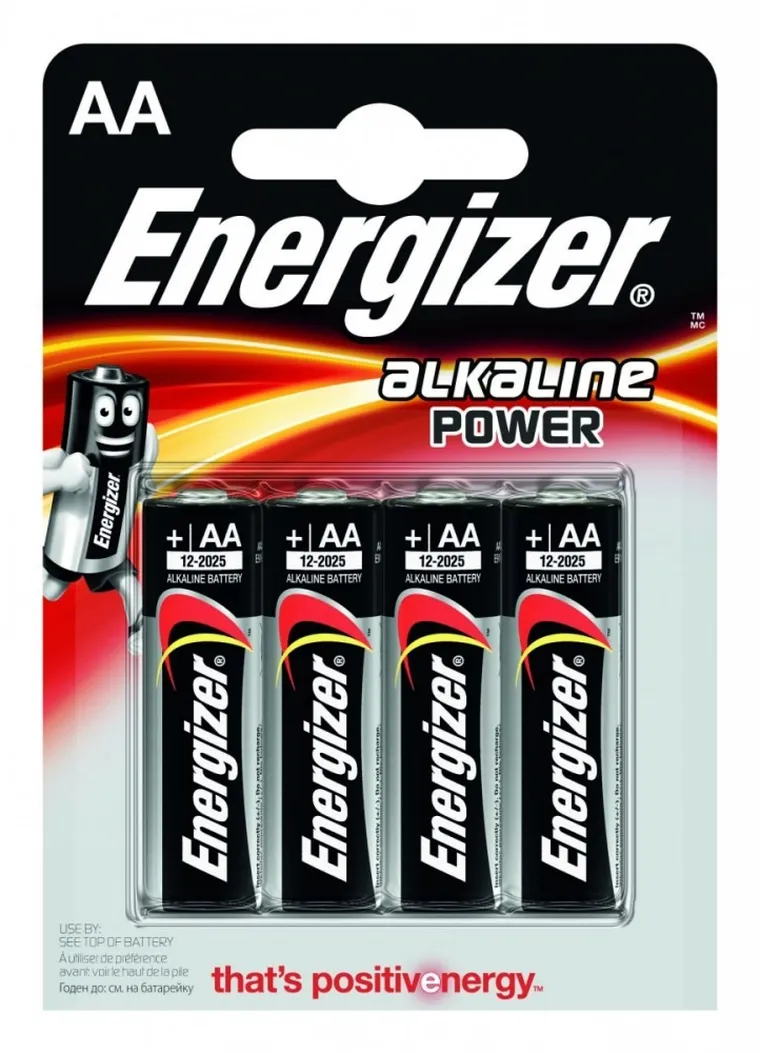Energizer, bateria alkaliczna AA LR6 E91, 4 szt.