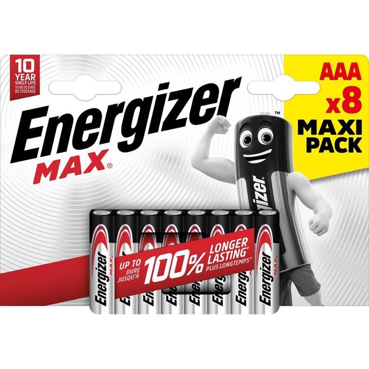 Energizer, baterie Max AAA, LR03, 8 Eco