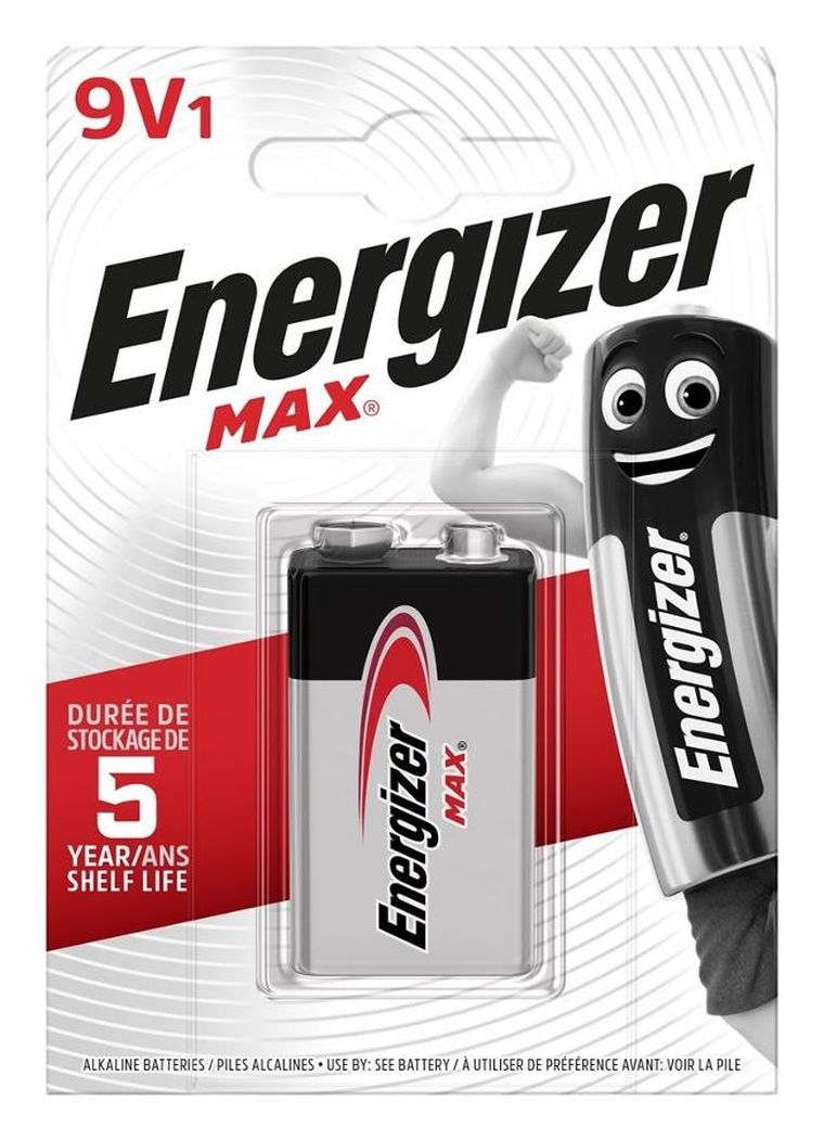Energizer, Max, bateria, 9v