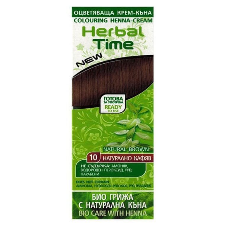 Energy Of Vitamins, Herbal Time, henna do włosów naturalna, 10 naturalny brąz