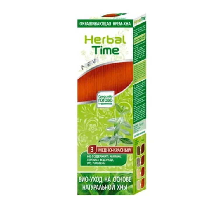Energy Of Vitamins, Herbal Time, henna do włosów naturalna, 3 miodowa czerwień