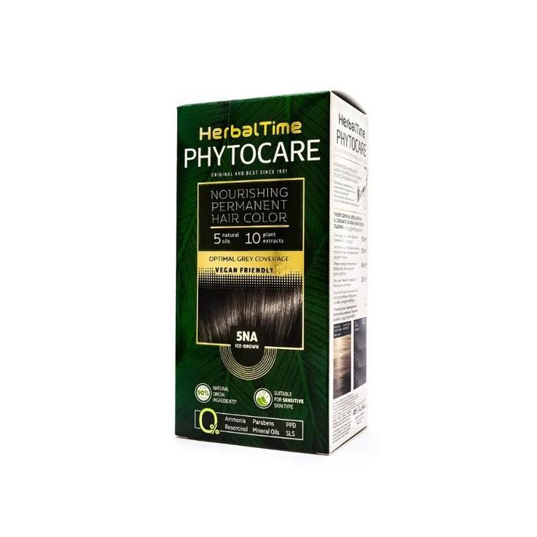 Energy Of Vitamins, Herbal Time Phytocare, farba do włosów naturalna, nr 5na, ice brown