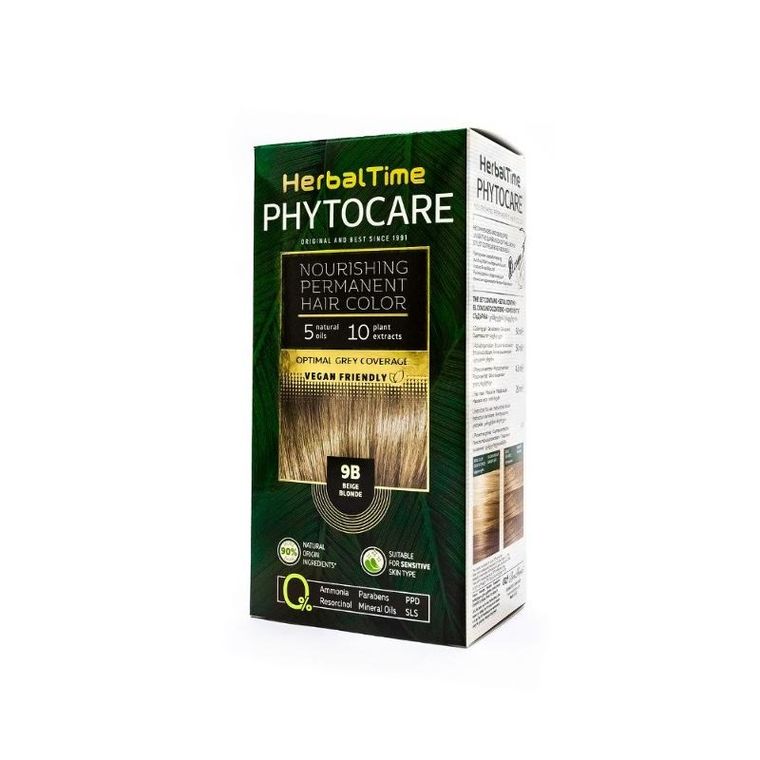 Energy Of Vitamins, Herbal Time Phytocare, farba do włosów naturalna, nr 9b, beige blonde