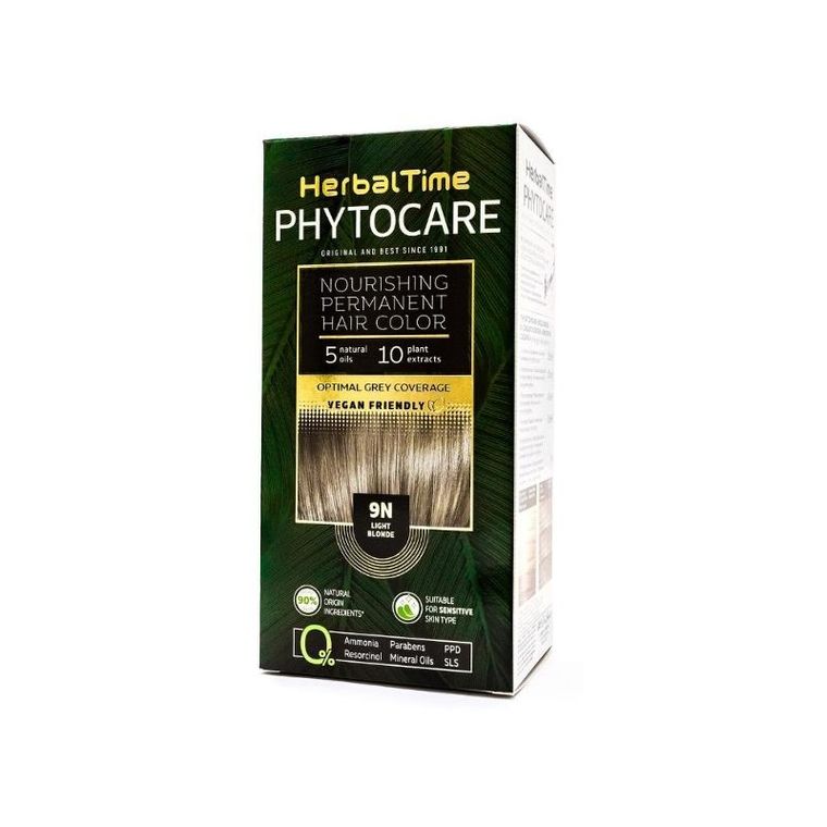 Energy Of Vitamins, Herbal Time Phytocare, farba do włosów naturalna, nr 9n, light blonde