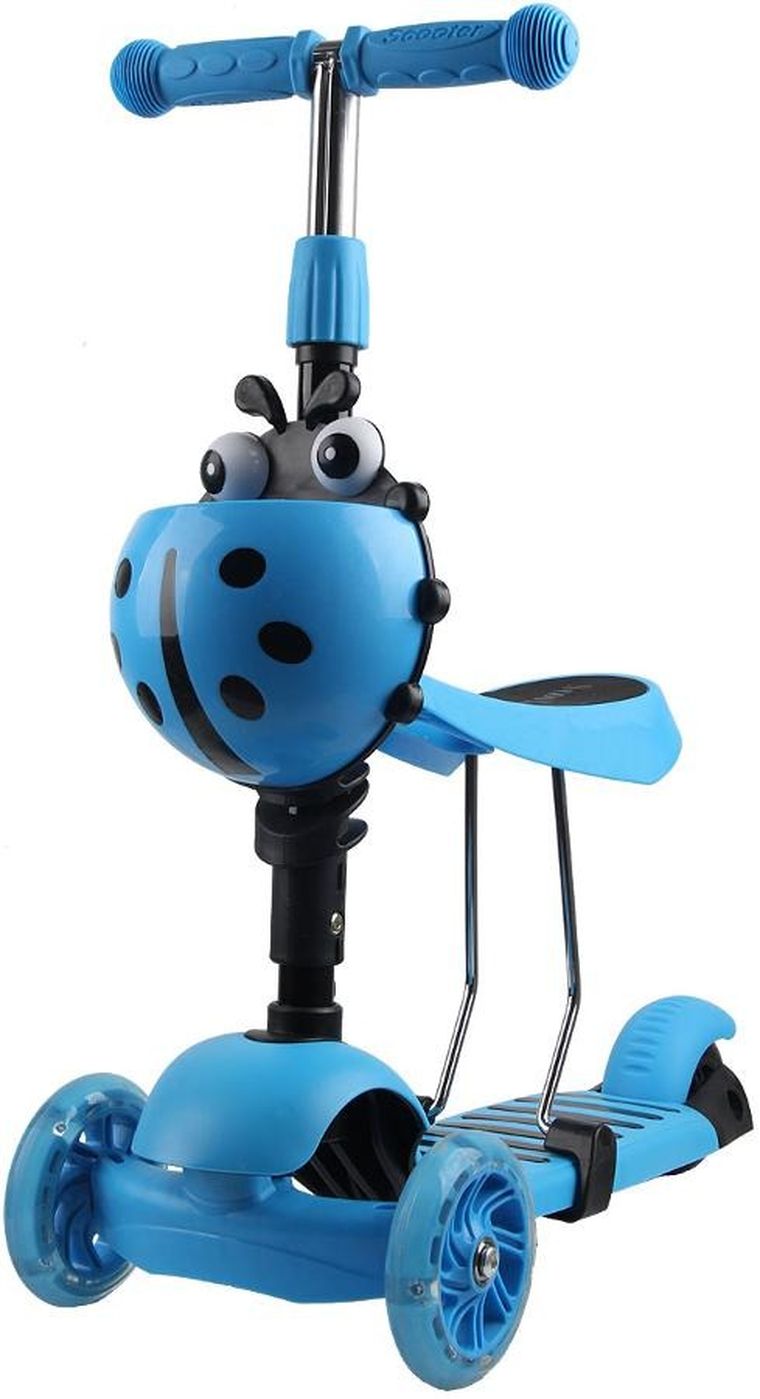 Enero, Biedronka, hulajnoga 3-kołowa, balansowa, 3w1, niebieska