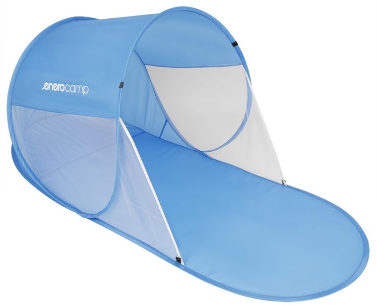 Enero Camp, namiot parawan plażowy samorozkładający, niebieski, 190-80-90/70 cm