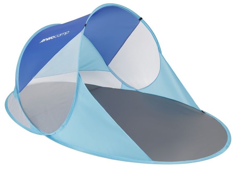 Enero Camp, namiot parawan plażowy samorozkładający Pop-up, niebieski, 190-120-90/70 cm