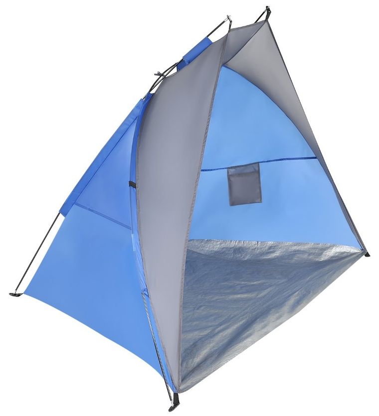 Enero Camp, namiot plażowy Sun, osłona, szaro-niebieski, 200-100-105 cm