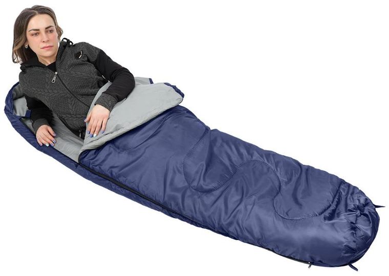 Enero Camp, Nepal, śpiwór, granatowy, 210-80-50 cm