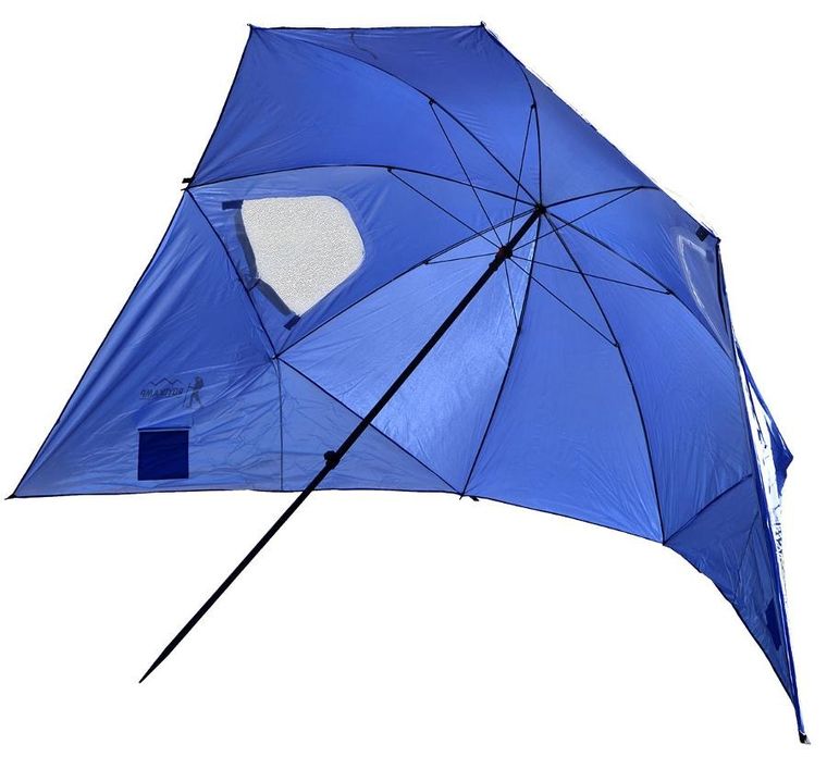 Enero Camp, parasol, parawan plażowy 2w1, 190 cm
