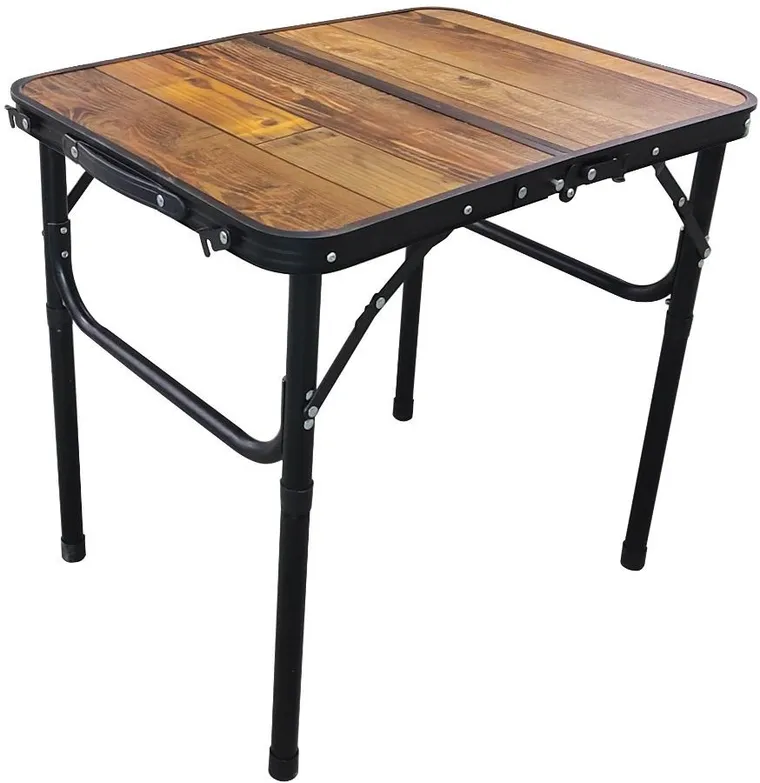 Enero Camp, składany stolik turystyczny, drewno, 60-45-25-56 cm