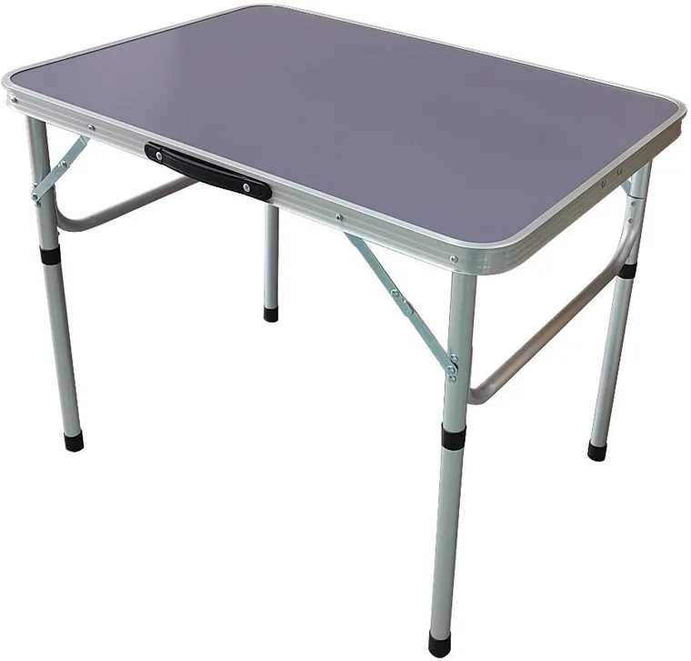 Enero Camp, składany stolik turystyczny, szary, 75-55-25-59 cm