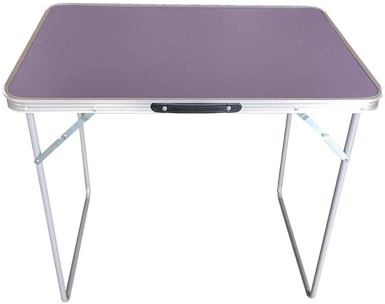 Enero camp, stolik turystyczny składany kempingowy, szary, 80-60-70 cm