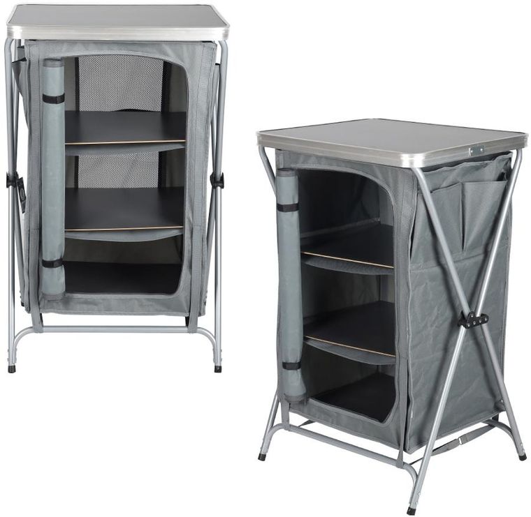 Enero Camp, szafa turystyczna z 3 półkami, składana, 60-51-98 cm