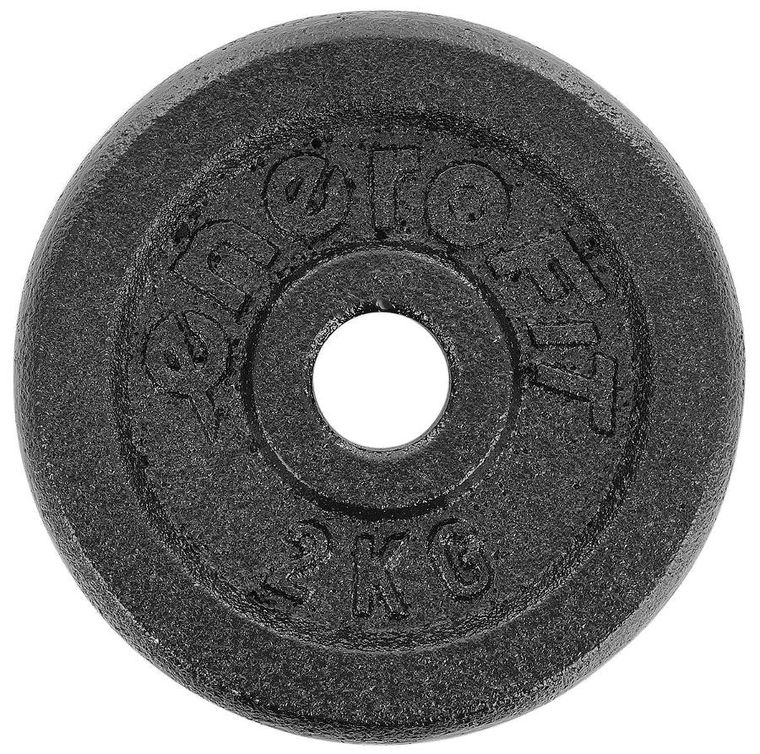 Enero Fit, FI26,5, obciążenie żeliwne, czarne, 2 kg