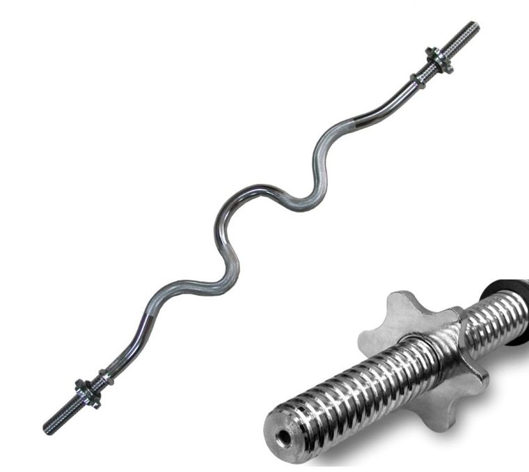 Enero Fit, gryf mocno łamany, 120 cm, ⌀25,4 mm