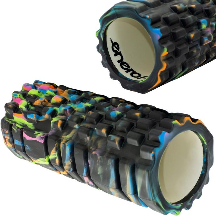 Enero Fit, wałek roller do ćwiczeń, camouflage, 14-33 cm