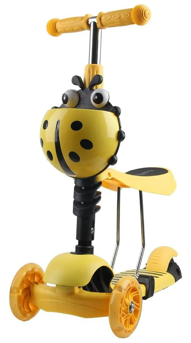 Enero, hulajnoga balansowa, jeździk 3w1, żółta biedronka