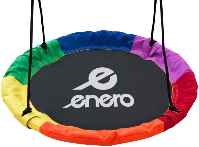 Enero, huśtawka ogrodowa, bocianie gniazdo, 110 cm, tęczowa