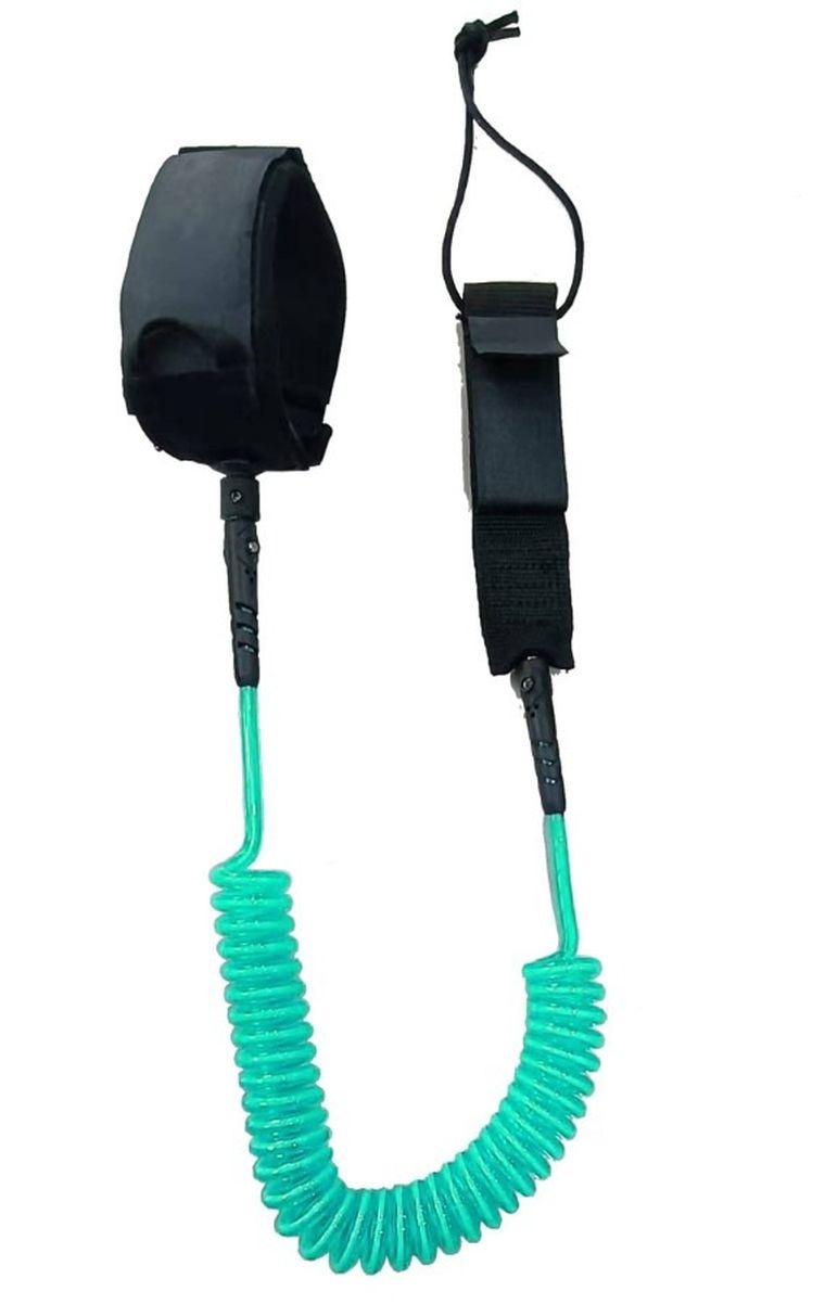 Enero, linka zabezpieczająca do deski SUP, zielona, 10 stóp