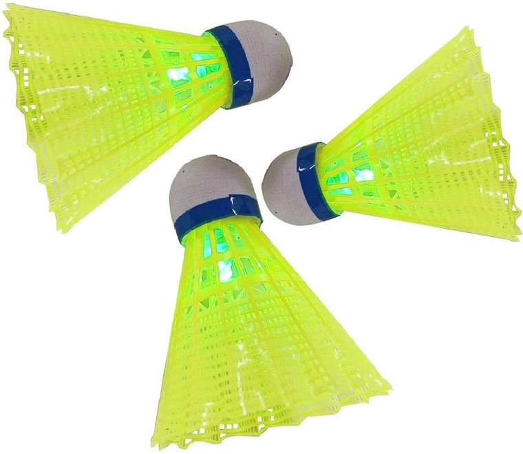 Enero, lotka do badmintona, LED, 3 szt.