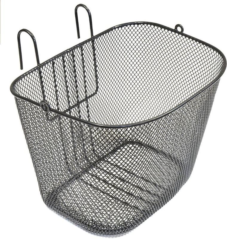 Enero, metalowy koszyk rowerowy, przedni