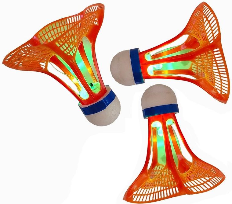 Enero Pro, Air Shutter, lotka do badmintona, LED, 3 szt.