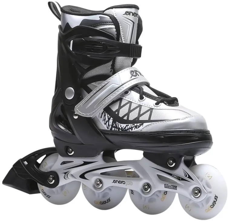 Enero Pro, łyżworolki, 4w1, LED, szare, rozmiar 30-33