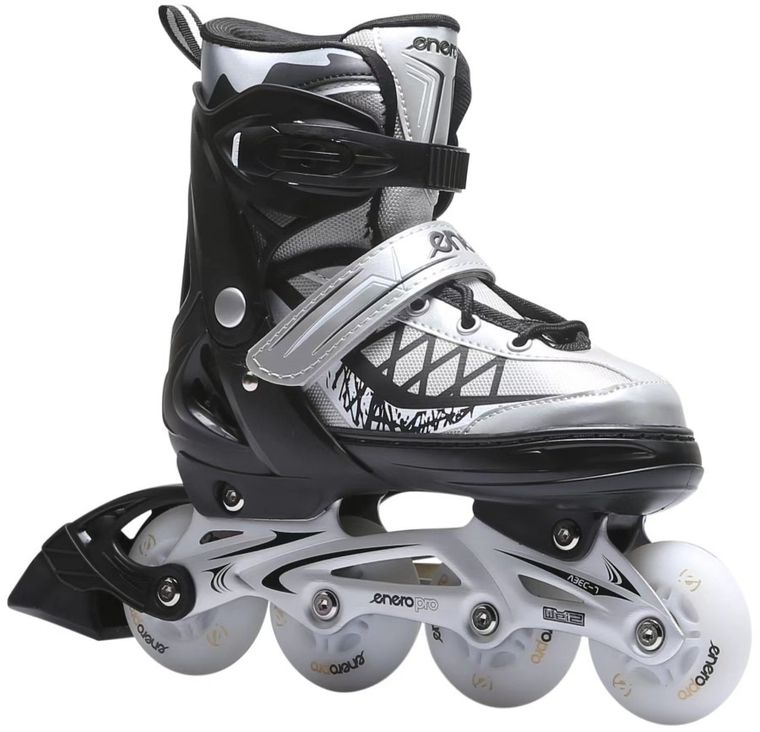 Enero Pro, łyżworolki, 4w1, LED, szare, rozmiar 38-41