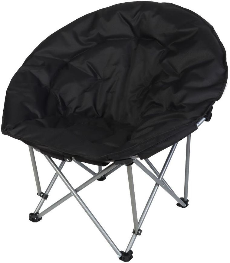 Enero, Trip, fotel turystyczny składany, czarny, 83-80-40 cm