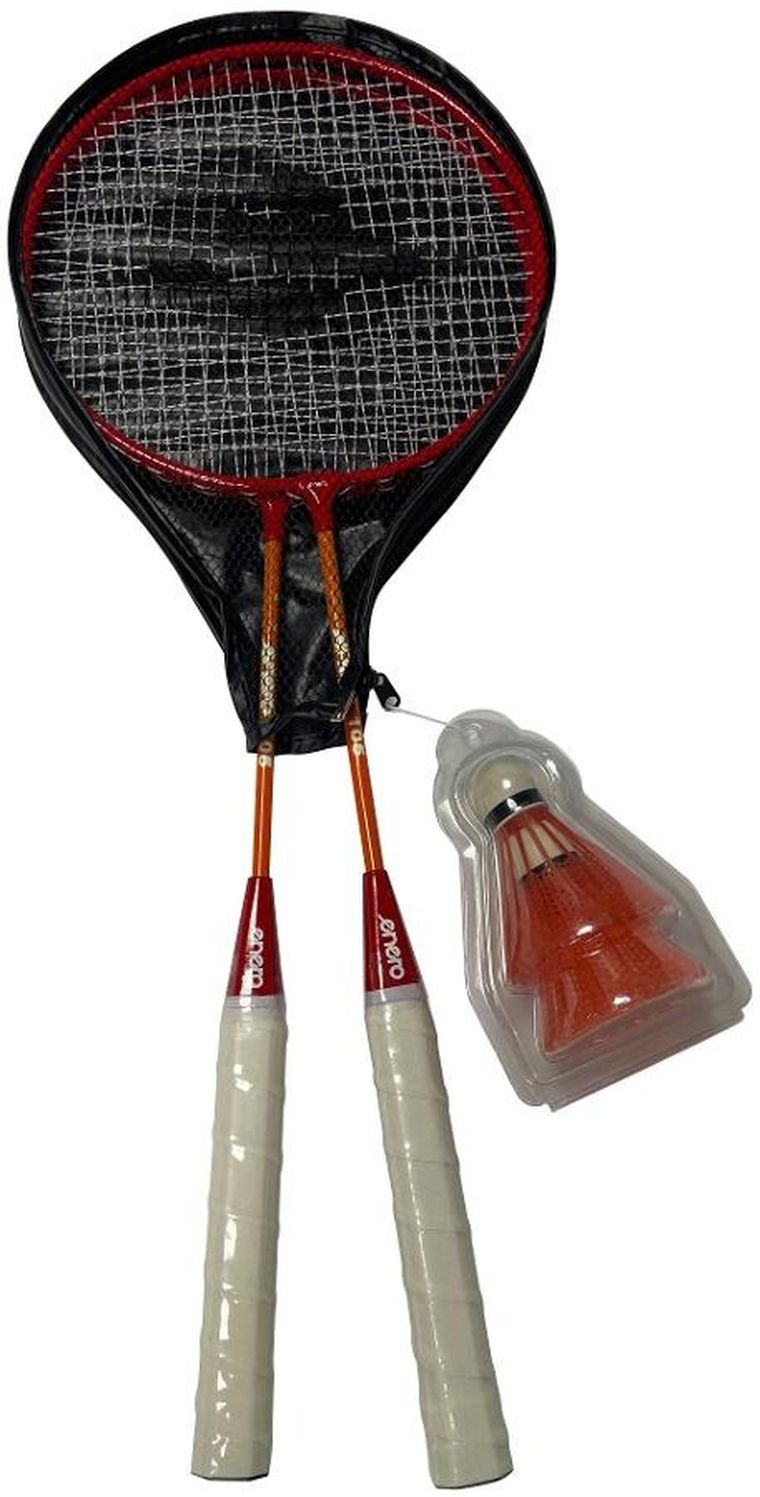 Enero, zestaw do badmintona w pokrowcu, red orange
