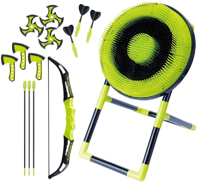 Enero, zestaw gier 4w1, dart/łuk/siekierka/shuriken